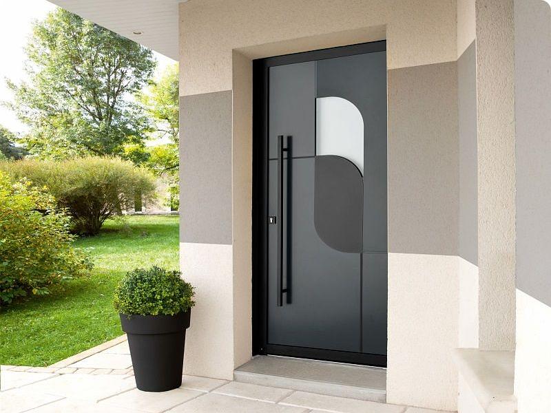 Porte d'entrée Art Déco Aluminium