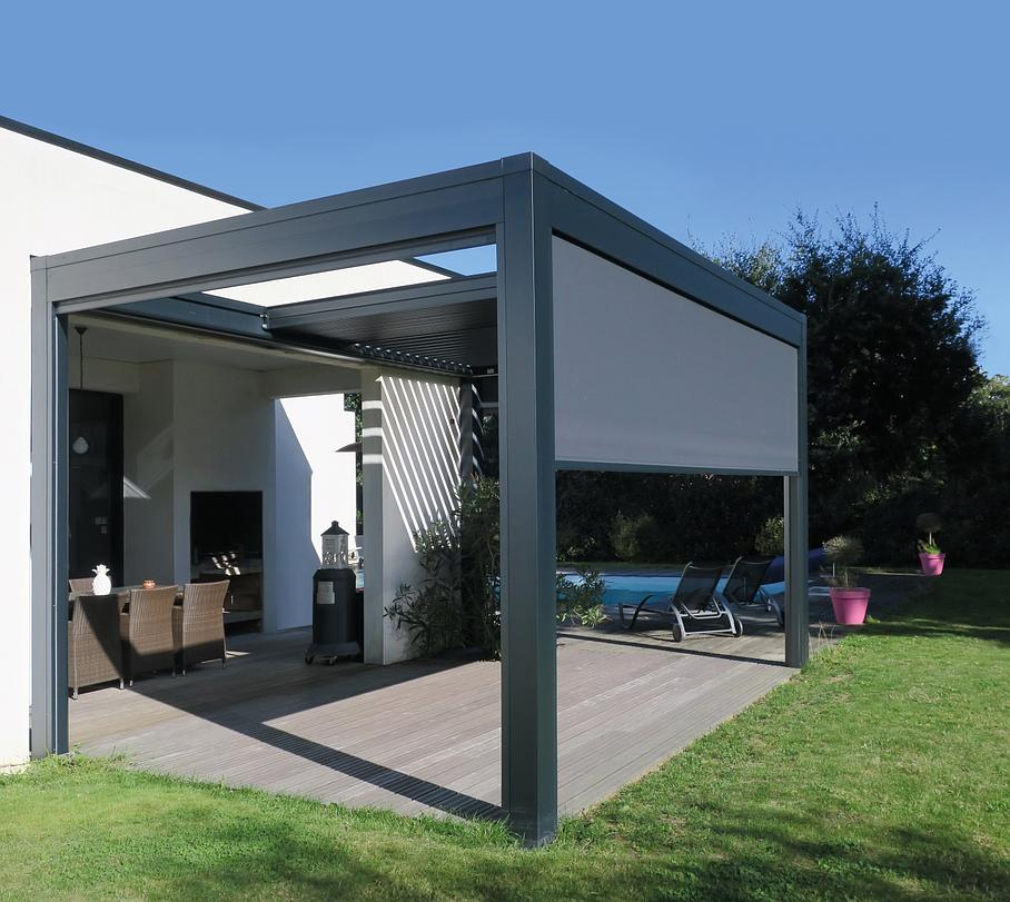 Pergola bio climatique avec store zip FUTURODIFF CHATELLERAULT