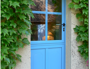 Porte ALU fermière bleu pastel