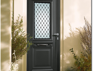 Porte ALU RESIDENCE Saline 4 gris anthracite